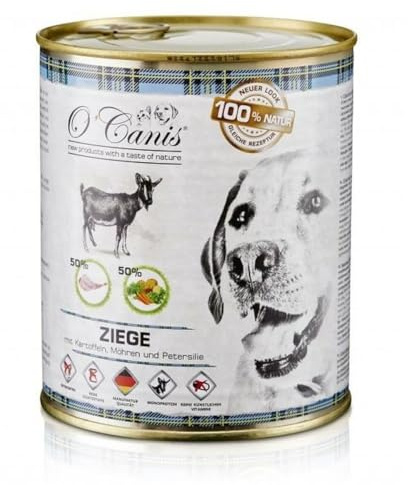O'Canis Exlusives Dosenmenü Ziegenfleisch 50% mit Petersilie, Kartoffeln & Karotten 800g
