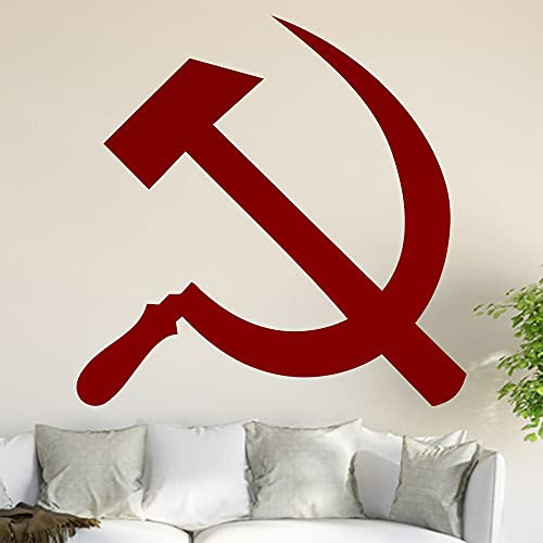 Hammer Sichel Wandtattoo in 6 Größen - Wandaufkleber Wall Sticker - Dekoration, Küche, Wohnzimmer, Schlafzimmer, Badezimmer