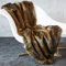 Carma Plaid Webpelzdecke Fuchs braun