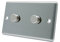 AET CSC2GDIM10 Satin Chrome Classical 1000W-10 Amp Double 2 Gang 2 Way 1000W Light Dimmer Switch, 1000 W, 240 V