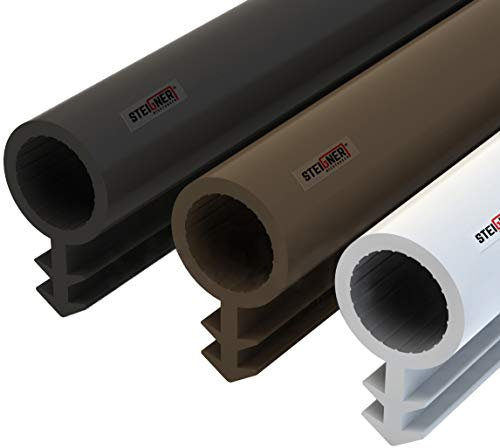 STEIGNER Guarnizione per Porta Finestra STD03 30 m 8 mm Marrone Guarnizione in Gomma Profilo per porte e finestre in Legno PVC Alluminio