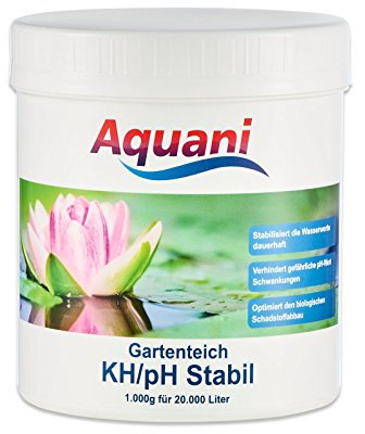 Aquani KH/pH Stabil 1.000g erhöht die Karbonathärte für stabile Wasserwerte gesunde Fische und optimalen biologischen Schadstoffabbau im Teich