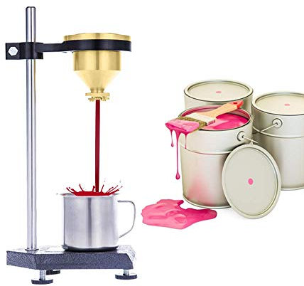 MXBAOHENG Viscosity Cup Tu 4 Viscometer 1023 Flow Viscosity Cup Viscometer Measurement Cup for Coating (Desktop style)