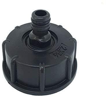 1x Raccord/Bouchon S60x6 mamelon raccord rapide et joints, pour cuve 1000 litres IBC