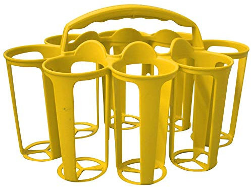 Ziland Water Bottle Carrier • Perfect for Sports Teams • Holds 8 Water Bottles (Yellow)