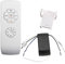 Control remoto inalámbrico para ventilador de techo, control remoto de 85-240 V con 3 velocidades, control de luz y 4 temporizadores para lámpara de ventilador de techo