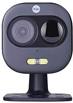 Yale SV-DAFX-B Front Door Camera - Spotlight And Siren Alarm, Motion Detector, Night Vision, Two-Way Talk, HD Live Viewing - App Controlled, Stand Indoor Use [Works With Alexa]