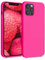 kwmobile Hülle kompatibel mit Apple iPhone 12 Pro Max Hülle - gummierte TPU Silikon Handyhülle - Schutzhülle für kabelloses Laden - Case in Neon Pink