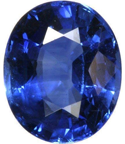 Abhinav Gems - Natürlicher blauer Saphir (NEELAM/NILAM Stein) zertifiziert 6,50 Karat, Premium-Qualität, Original, Energie, wunderschön, lose für Männer und Frauen, Edelstein, Loser Edelstein, Blauer
