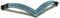 Equipride Stirnriemen für Zaumzeug, V-Form, 5 Reihen, Kristall, türkis/transparent, 40,6 cm, braunes Leder