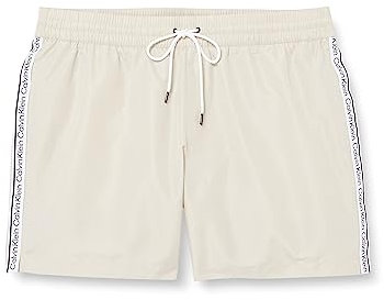 Calvin Klein Short De Bain Homme Medium Drawstring Long, Beige (Stony Beige), XXL