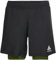 Odlo Herren Run Easy 7 INCH 2-in-1 Laufshorts, Black - Acid Lime
