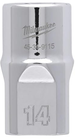 Milwaukee 4932480012 Short Glass, 1/2 Inch Drive, 14 mm Size