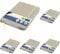 Kangaro Notizbuch kraft A6 96 Blatt, 70 gram, liniert mit Gummiband und Zeichenband, K-5525 (Packung mit 5)