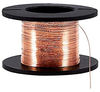 Honiwu 5pcs Copper Wire, 0.1mm Thickness 12m Length Enameled Wire Copper Winding Wire Enamelled Repair Wire for Connecting Soldering Maintaining Phones Computers Laptops Motherboard