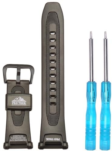 WRISTARMOR Ersatz-Armband aus Gummi, kompatibel mit Caiso Pro Trek PRG-240 PRG-40 Pathfinder-Serie, wasserdichtes Sport-Armband für Herren