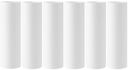 8 inch Large Surface Lint Roller Refill Compatible with Scotch-Brite 50% Stickier 8 Wide Lint Roller, Works Great On Pet Hair, 60 Sheets per Roll (Pack of 6, Total 360 Sheets)
