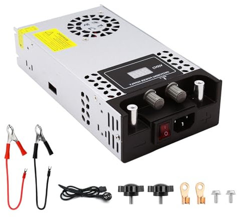 Einstellbare Netzteil DC 12V （0~15V）Schaltnetzteil Transformator AC110V/ 220V auf DC 0-12Volt Max 50A Netzteil 600W Transformator mit LED Anzeige, für LED Streifen, Radio, Kamera