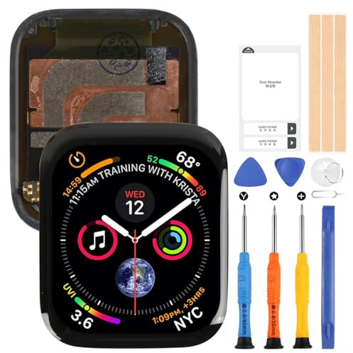 Schermo per Watch Series 8 45mm, LCD Display per Apple Series8 45 mm A2774/A2775 GPS+Cellular Screen LCD Display Touch Screen Assembly con Riparazione Kit (Nero)