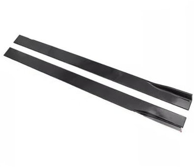 6PCS 2m/2,2 M Für A3 A4 A5 A6 A7 A7 A8 Q3 Q5 Q7 RS5 RS6 RS7 S3 S4 Für TT Seite Röcke Verlängerung Rocker Panels Lip Splitter Stoßstange Auto Seitenschweller Trittbretter Schweller(2.2m Bright Black)
