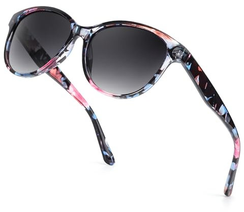 TJUTR Polarised Sunglasses for Women Retro Ladies Sunglasses with UV Protection