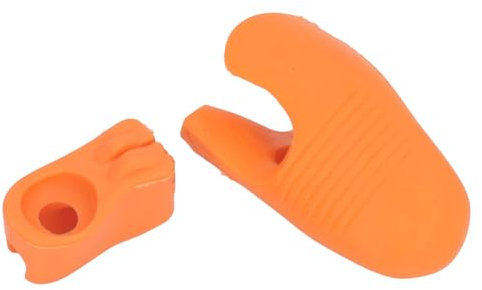 Correttore universale per di violino, morbido, riutilizzabile, per violino, viola, archetto, supporto didattico, 2 pezzi (arancione)