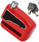 Motorbike Lock,Heavy Duty Lock with Key Majority Motorcycle Wheel Disc Brake Security Disk Loud(Red)