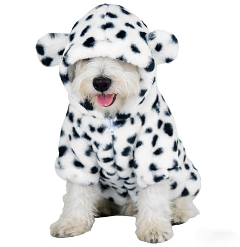 floofelove Winter-Hundemantel mit Kapuze und gepolsterter Hundejacke für kleine Hunde für 2,3–3,2 kg, warmer Wintermantel für kleine Welpen, 40,6 cm Brustumfang