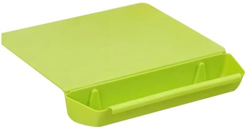 Harewtwy Kitchen Cutting Board Two-In-One Storage with Vegetable Slot Plastic Thickened Candy Color Practical D