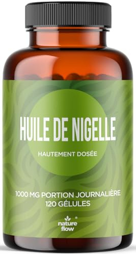 Huile de Cumin Noir – 120 gélules softgel – 1 000 mg par jour