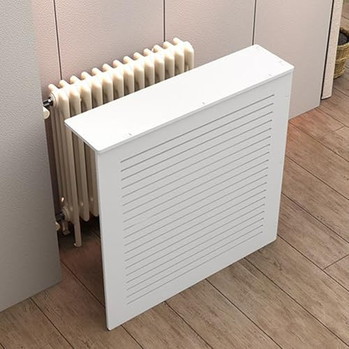 Heizkörperabdeckungen 3-seitige dekorative Abdeckung stanzfreie Installation für Wohnzimmer, Schlafzimmer & Badezimmer Passend für 90x80x20cm Heizkörper Stilvolle Wohnraumdekoration