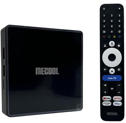 MEon1 TV Box Android 14.0 Amlogic S905X5M 2GB RAM 32GB ROM WiFi6 Ethernet 100M USB 2.0 BT5.2 Compatible con AV1 VP9 H.265 4K HDR