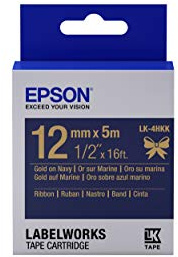 Epson Ribbon LK-4HKK Satin navy/gold C53S654002