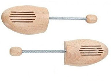 COSMETIC LEATHER PRODOTTI PROFESSIONALI PER LA CURA DELLA PELLE Coppia Tendiscarpe in Legno Naturale con Molla – Regolabili, Unisex – Mantiene la Forma delle Scarpe, Previene le Pieghe (40-41)