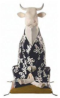 Meditating Cow (S) - Cowparade Mini Kuh