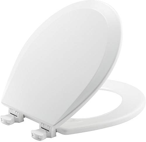Bemis 500EC 390 Lift-Off Wood Toilet Seat, Cotton White, 1 Pack Round