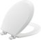 Bemis 500EC 390 Lift-Off Wood Toilet Seat, Cotton White, 1 Pack Round