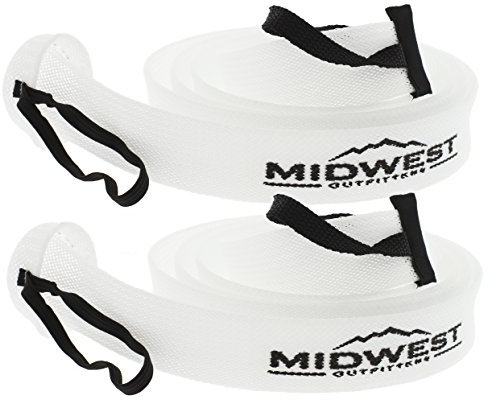 Midwest Outfitters Baitcast Angelruten-Überzug, 2 Stück, Weiß