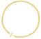 MetJakt Armband Frauen Mädchen 925 Silber Stretcharmband Gold Rosegold Kugelarmband 2,5mm (Kreuz, Rose Vergoldet Sterling Silber)
