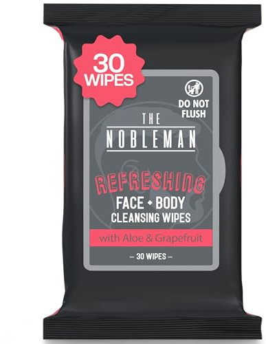 Men's Refreshing Face + Body Cleansing Wipes with Grapefruit - 30ct