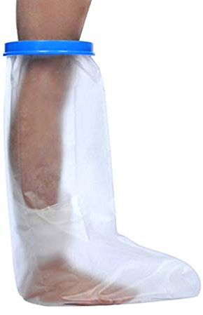 EXCEART Wasserdichter Fußguss Beingussabdeckung Verletzte Fußmanschette für Frauen Männer Duschbad Fuß Knöchel