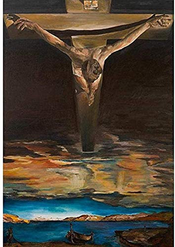 MKAN Puzzle Salvador Dali Erwachsene Puzzle Puzzle 1000 Stück, Christus des Heiligen Johannes Vom Kreuz Surrealistische Religiöse Puzzles 50X75CM