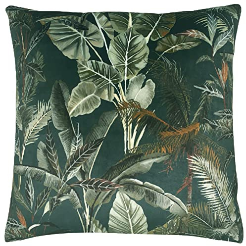 furn. Evans Lichfield Kibale Kissenbezug mit Blättern, Mehrfarbig, 43 x 43 cm