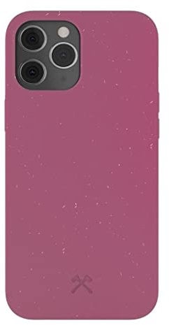 Woodcessories - Handyhülle kompatibel mit iPhone 12 Hülle rot, iPhone 12 Pro Hülle rot - Nachhaltig aus Pflanzen