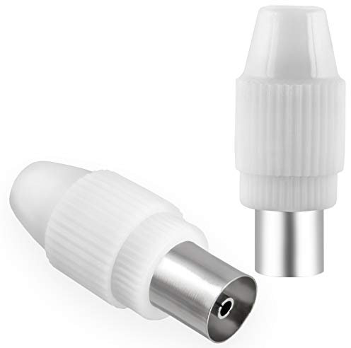 1x Antennenbuchse für Kabelfensehen DVB-C Radio und DVB-T2 TV Antennen IEC Buchse (weiblich) für Koaxial Antennenkabel Kupplung Kabel BK Anlagen HQ 4K UHD von HB-DIGITAL