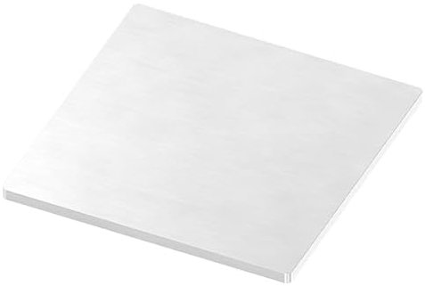 FeNau - Ankerplatte - Maße: 100 x 100 x 4 mm - aus Edelstahl: V2A - Längsschliff - Materialstärke: 4 mm