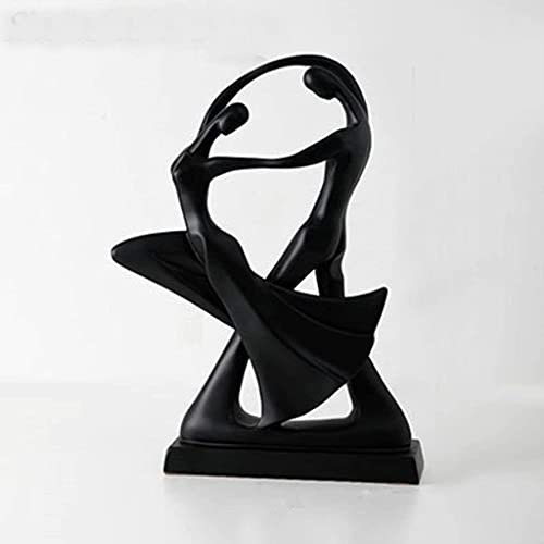 Desktop-Skulptur Liebhaber Tanz Skulptur Harz Handwerk Charakter Statue Büro Desktop Display Dekoration Dekoration Zubehör Kunstfiguren Puppe Geschenke (Color : H-2)