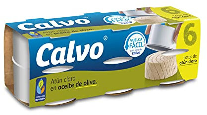 Calvo Atún Claro en Aceite de Oliva Pack6 x 65g