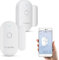 Fuers WiFi Door/Window Alarm Sensor with Magnetic Sensor, 2 Pack Smart Wireless Door/Window Contact Opening Security Alarm, Works with Tuya App, Push Notification for Home/Garage