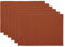 DII Basic Everyday Gerippte Tischsets, 100% Baumwolle, Platzsets, 33 x 48 cm, Zimt, 6-teilig